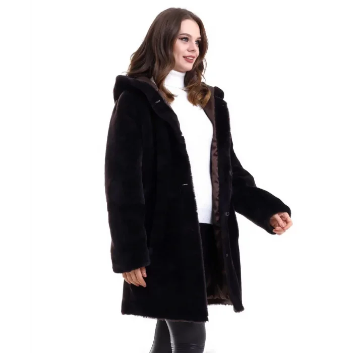 Arnay Kadın Reks Kapüşonlu - Siyah