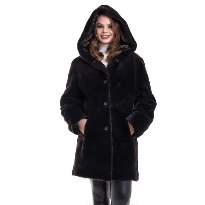 Arnay Kadın Reks Kapüşonlu - Siyah