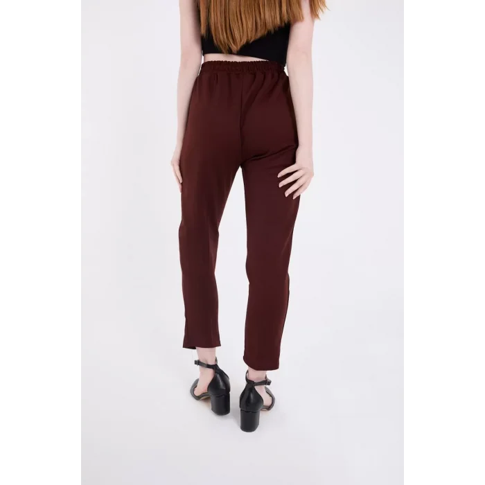 Arnay Kadın Tam Kalıp Basic Eşofman Pantolon - Bordo