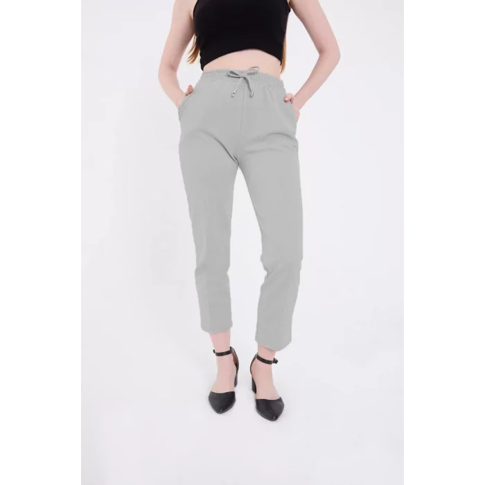 Arnay Kadın Tam Kalıp Basic Eşofman Pantolon - Gri