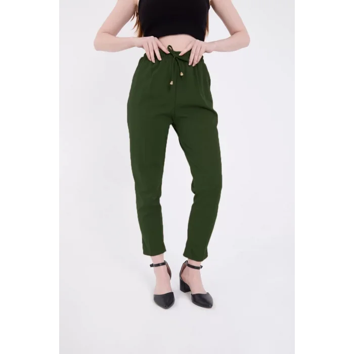 Arnay Kadın Tam Kalıp Basic Eşofman Pantolon - Haki