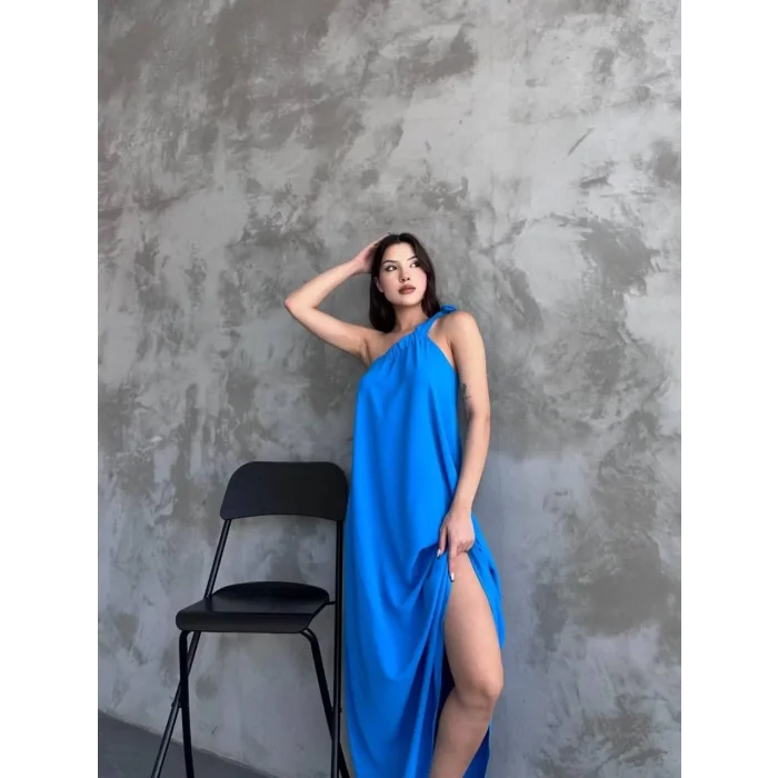 Arnay Kadın Uzun Elbise - Mavi