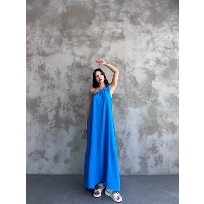 Arnay Kadın Uzun Elbise - Mavi