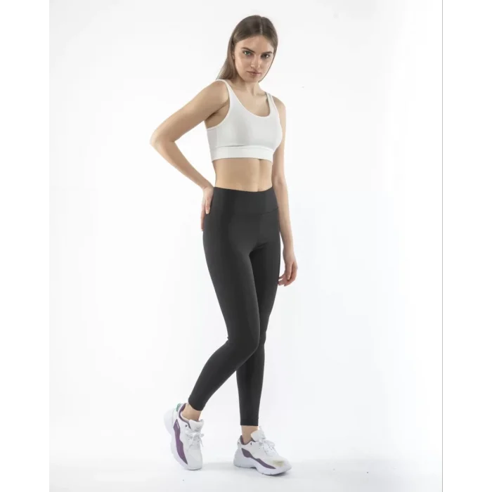 Arnay Kadın Yüksek Bel Geniş Kemer Dalgıç Tayt - Siyah