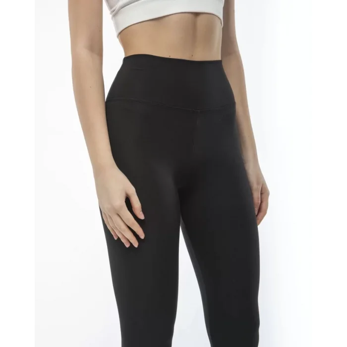 Arnay Kadın Yüksek Bel Sporcu Düz Tayt - Siyah