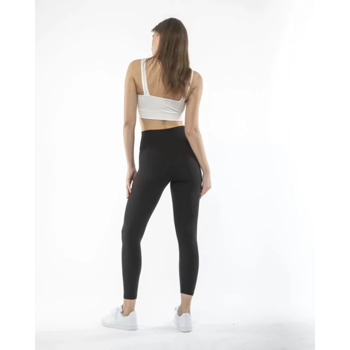 Arnay Kadın Yüksek Bel Sporcu Düz Tayt - Siyah