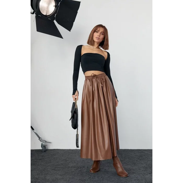 Arnay Kara Yaka Uzun Kollu Crop - Siyah