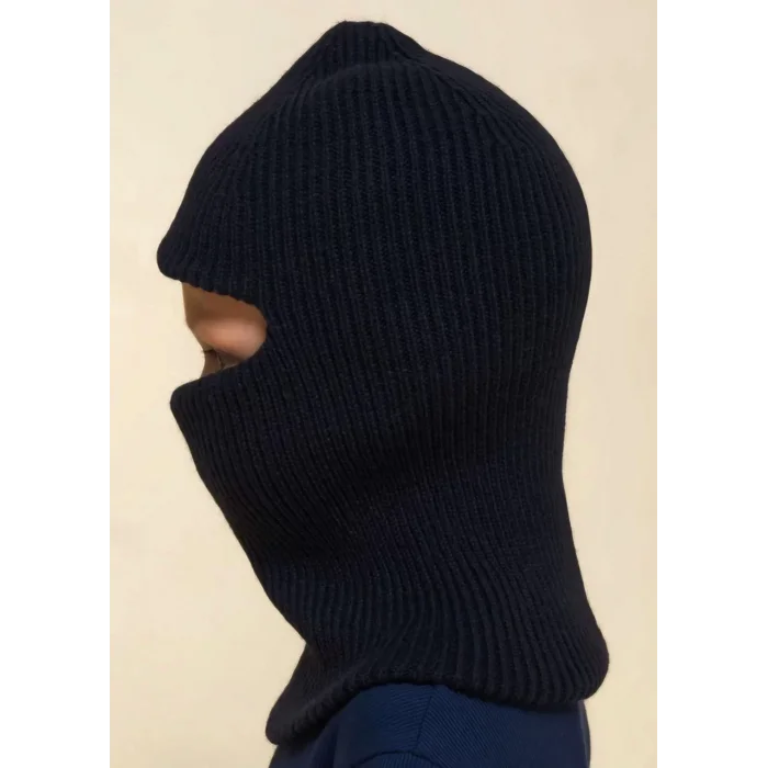 Arnay Kışlık Kar Maske Çocuk Triko Bere - Siyah