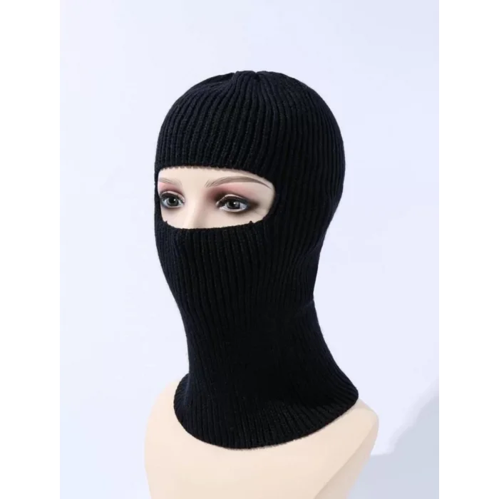 Arnay Kışlık Kar Maske Dokuma Triko Bere - Siyah