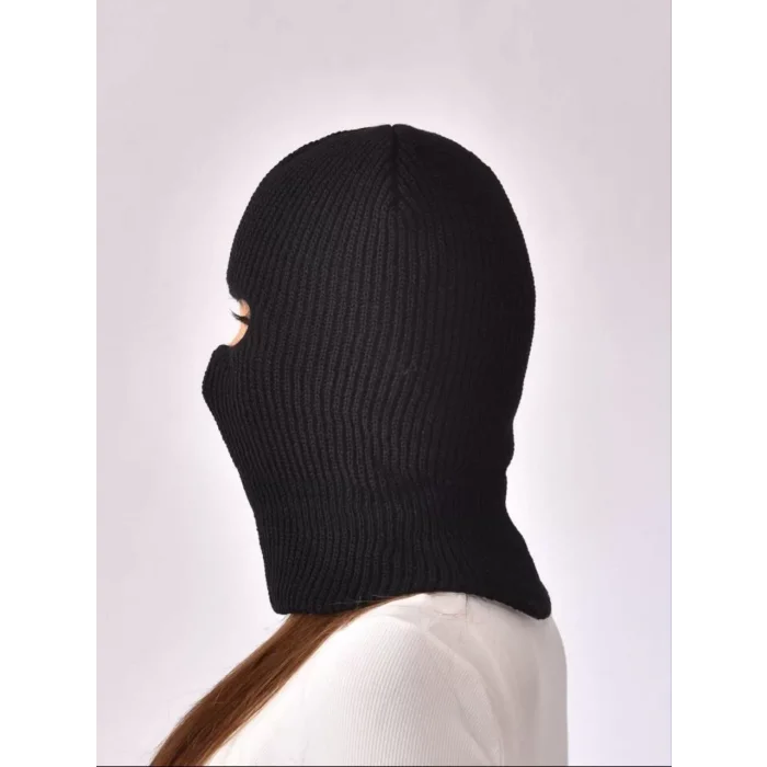 Arnay Kışlık Kar Maske Dokuma Triko Bere - Siyah