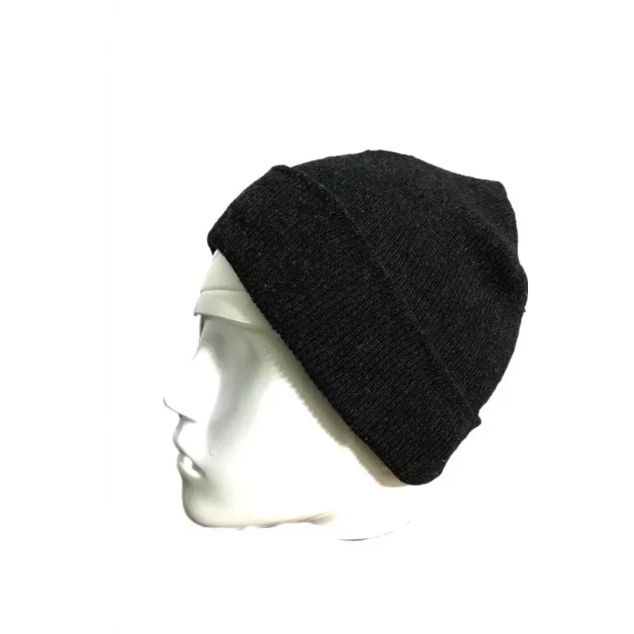 Arnay Kışlık Tam Kalıp Çocuk Triko Bere - Siyah