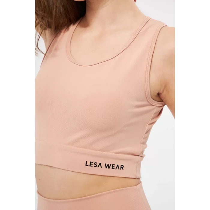 Arnay Kolsuz Dalgiç Baskılı Crop - Bej