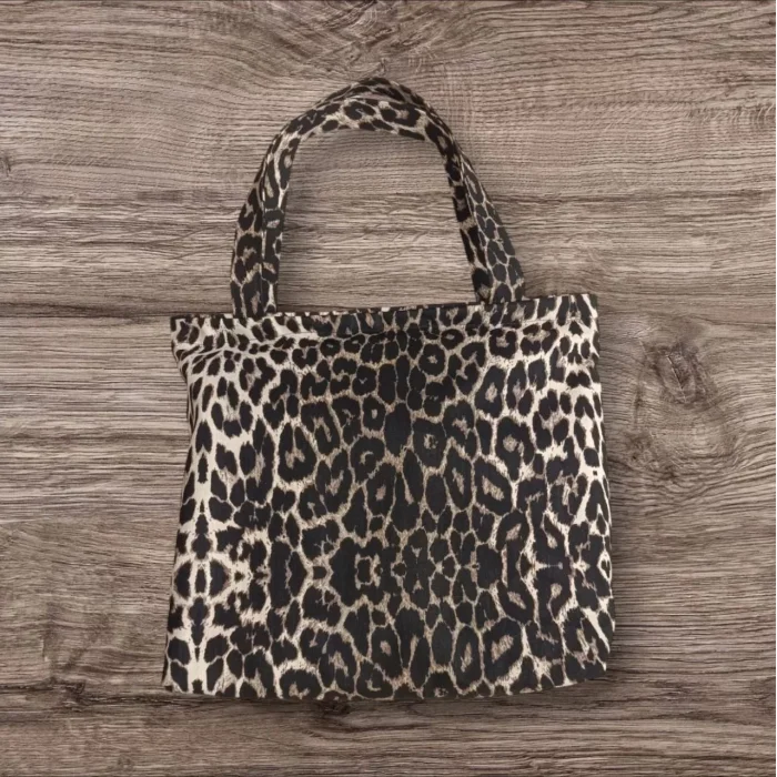 Arnay Leopar Desenli Piknik Ve Deniz Cepli Fermuarlı  Çanta - Leopar