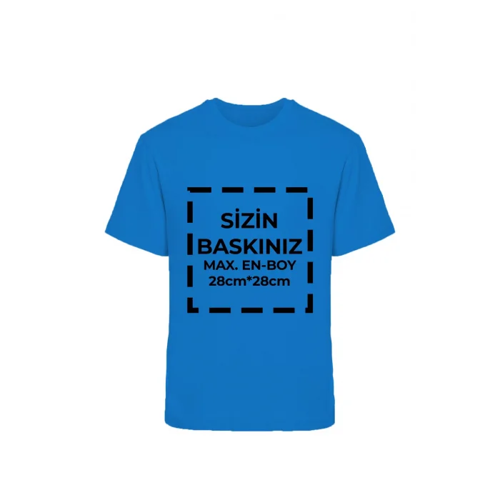 Arnay Tişört Tasarla 20/1 Kumaş - Mavi