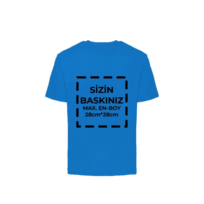 Arnay Tişört Tasarla 20/1 Kumaş - Mavi