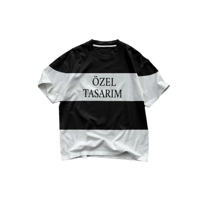 Arnay Tişört Tasarla Parçali İki İplik Oversize