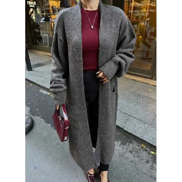 Arnay Triko Cepli Uzun Hırka - İndigo