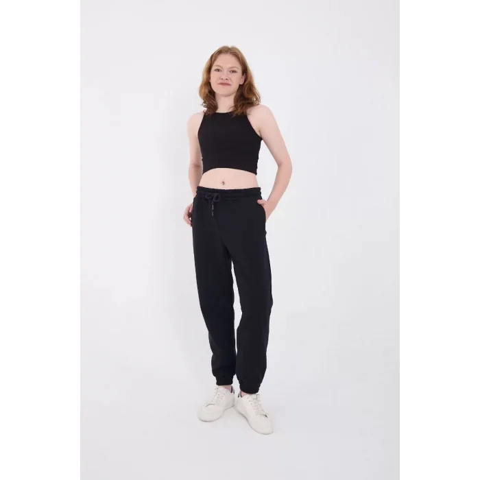 Arnay Üç İplik Basic Lastikli Eşofman Pantolon - Lacivert