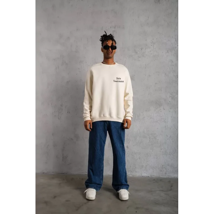 Arnay Üç İplik Biskilet Yaka Sweatshirt