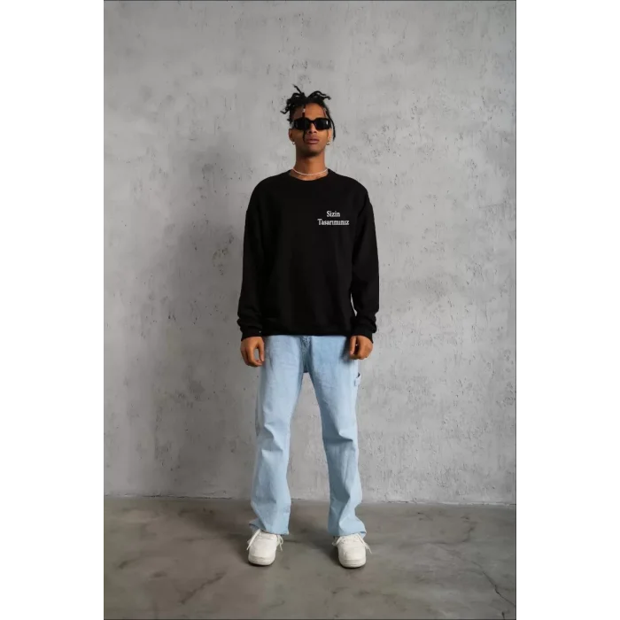 Arnay Üç İplik Biskilet Yaka Sweatshirt