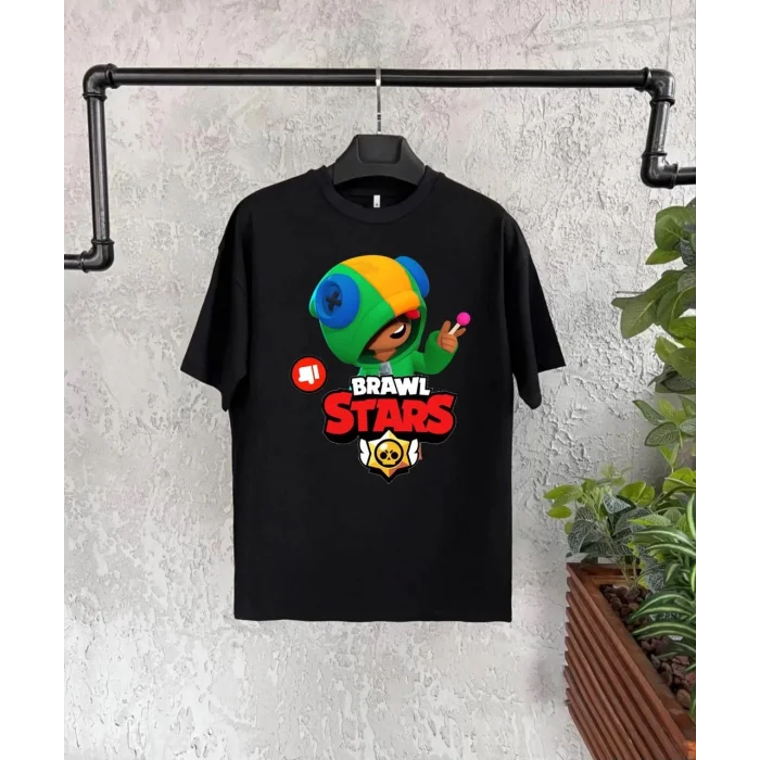 Arnay Unisex Baskılı Kısa Kol Çocuk T-shirt - Siyah