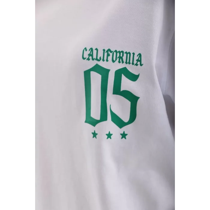 Arnay Unisex Baskılı Oversize T-shirt - Beyaz