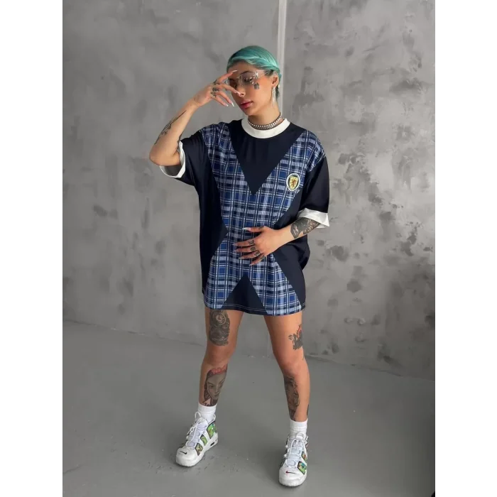 Arnay Unisex Bisiklet Yaka Baskılı Oversize T-shirt - Siyah