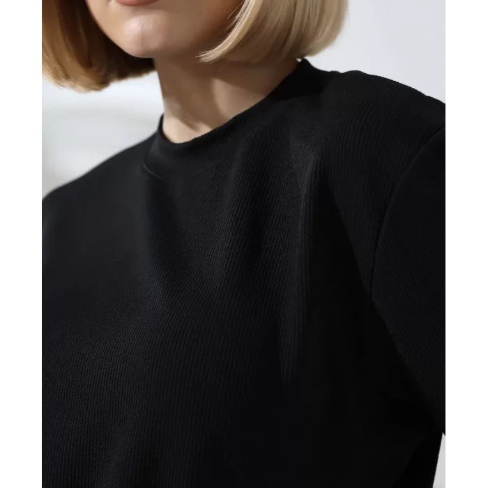 Arnay Unisex Bisiklet Yaka Slim Fit T-shirt - Siyah