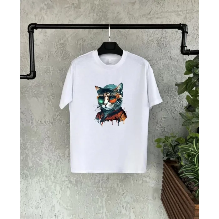 Arnay Unisex Çocuk Baskılı T-shirt - Beyaz