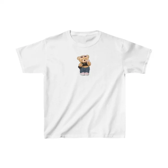 Arnay Unisex Çocuk Baskılı T-shirt - Beyaz