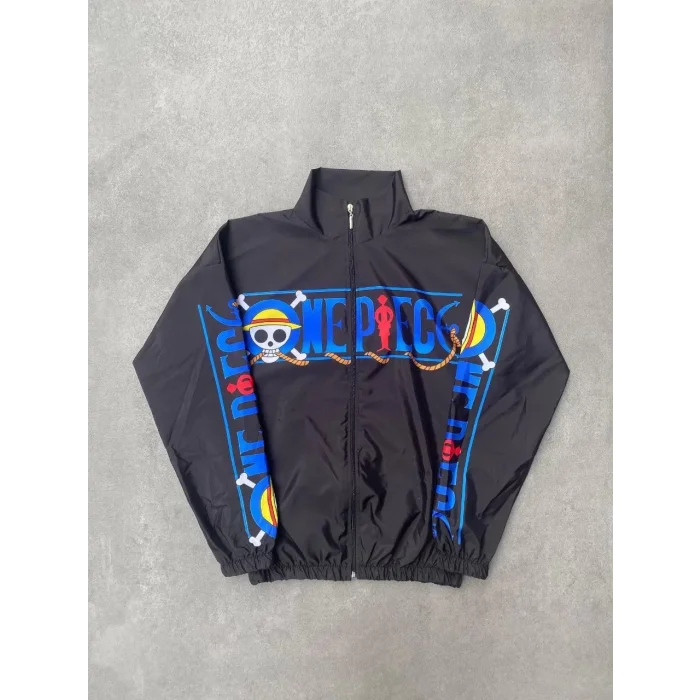 Arnay Unisex Fermuarlı Dijital Baskılı Rüzgarlik - Siyah