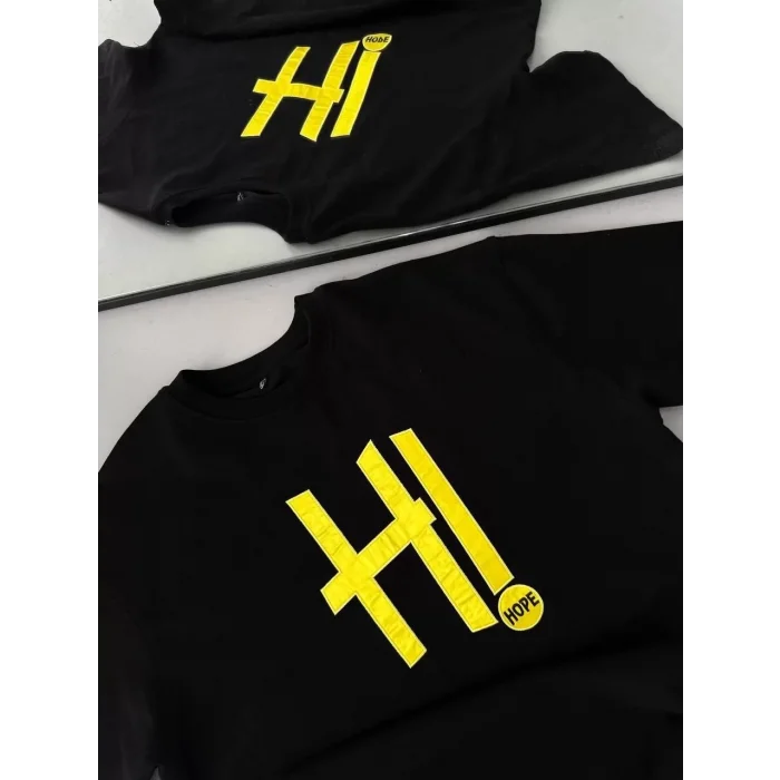 Arnay Unisex Nakış İşlemeli T-shirt - Siyah