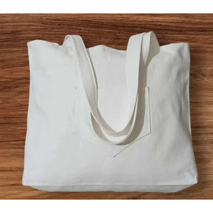 Arnay Unisex Piknik Ve Deniz Cepli Fermuarlı Çanta - Beyaz