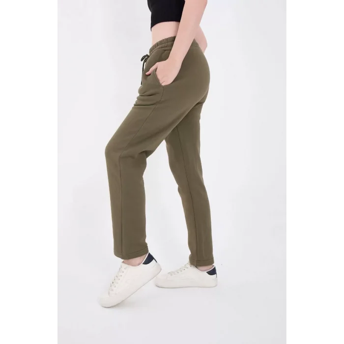 Arnay Unisex Üç İplik Basic Eşofman Pantolon - Haki