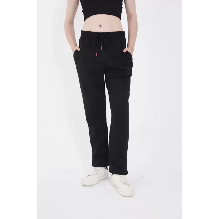 Arnay Unisex Üç İplik Basic Eşofman Pantolon - Siyah