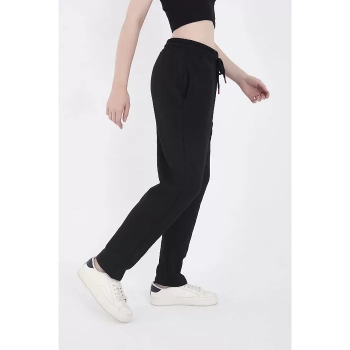 Arnay Unisex Üç İplik Basic Eşofman Pantolon - Siyah