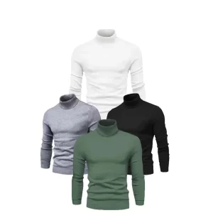 Arnay 4 Adet Unisex Kaşkorse Boğazlı Full Likralı Fitilli Body Kazak