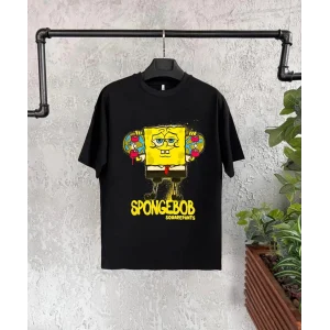 Arnay Bisiklet Yaka Kısa Kol Çocuk Baskılı T-shirt - Siyah