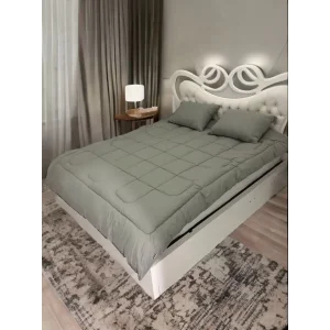 Arnay Çift Kişilik Doğal Yün Yorgan Ve Yastık Takımı - Haki