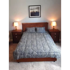 Arnay Çift Kişilik Doğal Yün Yorgan Ve Yastık Takımı - İndigo