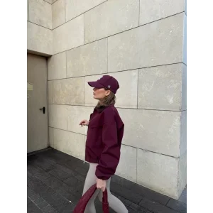 Arnay Çift Yakalı Ceket Mont - Bordo