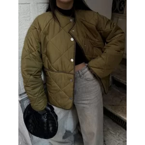 Arnay Cıt Cıt Detaylı Cepli Ceket Mont- Kahve