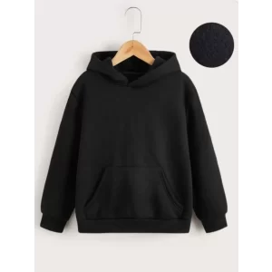 Arnay Çocuk Unisex Kapüşonlu Özel Tasarım Basic Sweatshirt - Siyah