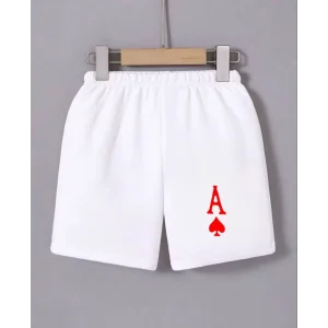 Arnay Kadın Beli Lastikli Baskılı Mini Şort - Beyaz