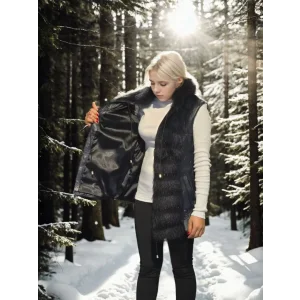 Arnay Kadın Kolsuz Fermuarlı Yelek - Lacivert