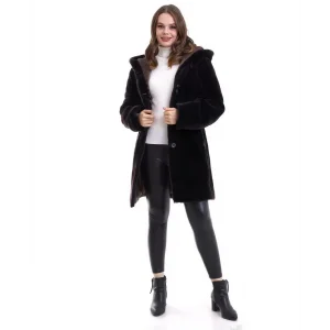 Arnay Kadın Reks Kapüşonlu - Siyah