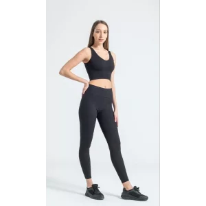 Arnay Kadın Yüksek Bel Fitilli Tayt - Siyah