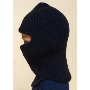 Arnay Kışlık Kar Maske Çocuk Triko Bere - Siyah
