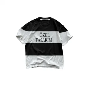 Arnay Tişört Tasarla Parçali İki İplik Oversize