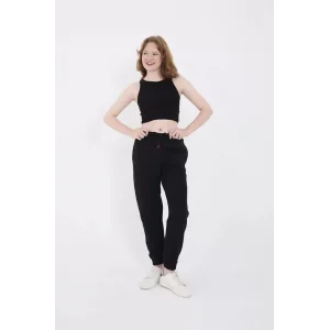 Arnay Üç İplik Basic Lastikli Eşofman Pantolon - Siyah